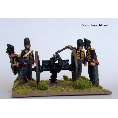 Hanoverian Foot Artillery firing 6 pdr (crew figures as above)