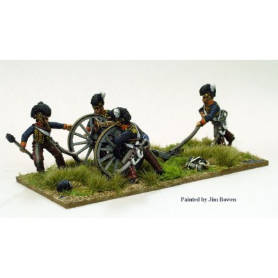 Royal Horse Artillery running-up 5.5 in. Howitzer