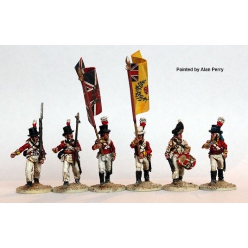 Command marching in ‘round hats’ and overalls 1801-08