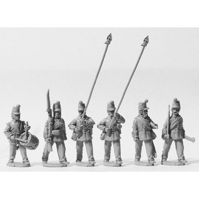 Line Infantry command marching