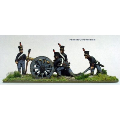 Dutch/Belgian Foot Artillery laying 6 pounder (includes gun)