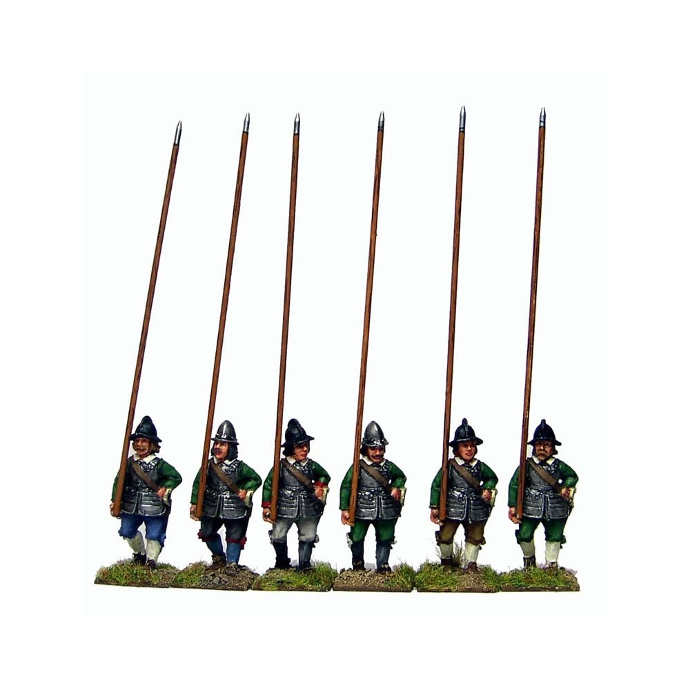 Armoured pikemen marching