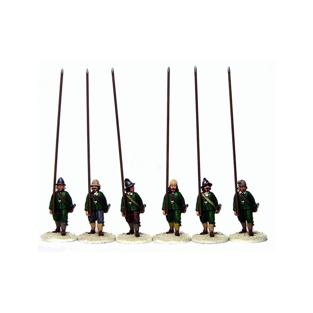 Unarmoured pikemen marching