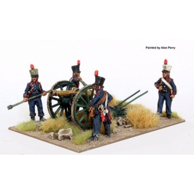 French Foot Artillery firing 8 pdr