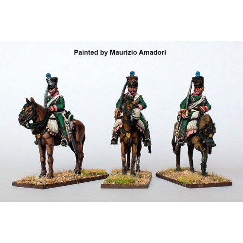 Chasseurs a Cheval  on standing horses