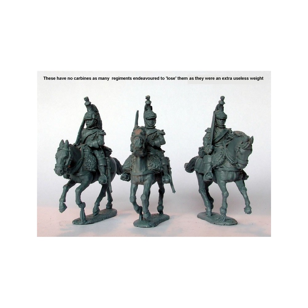 Cuirassiers galloping swords shouldered