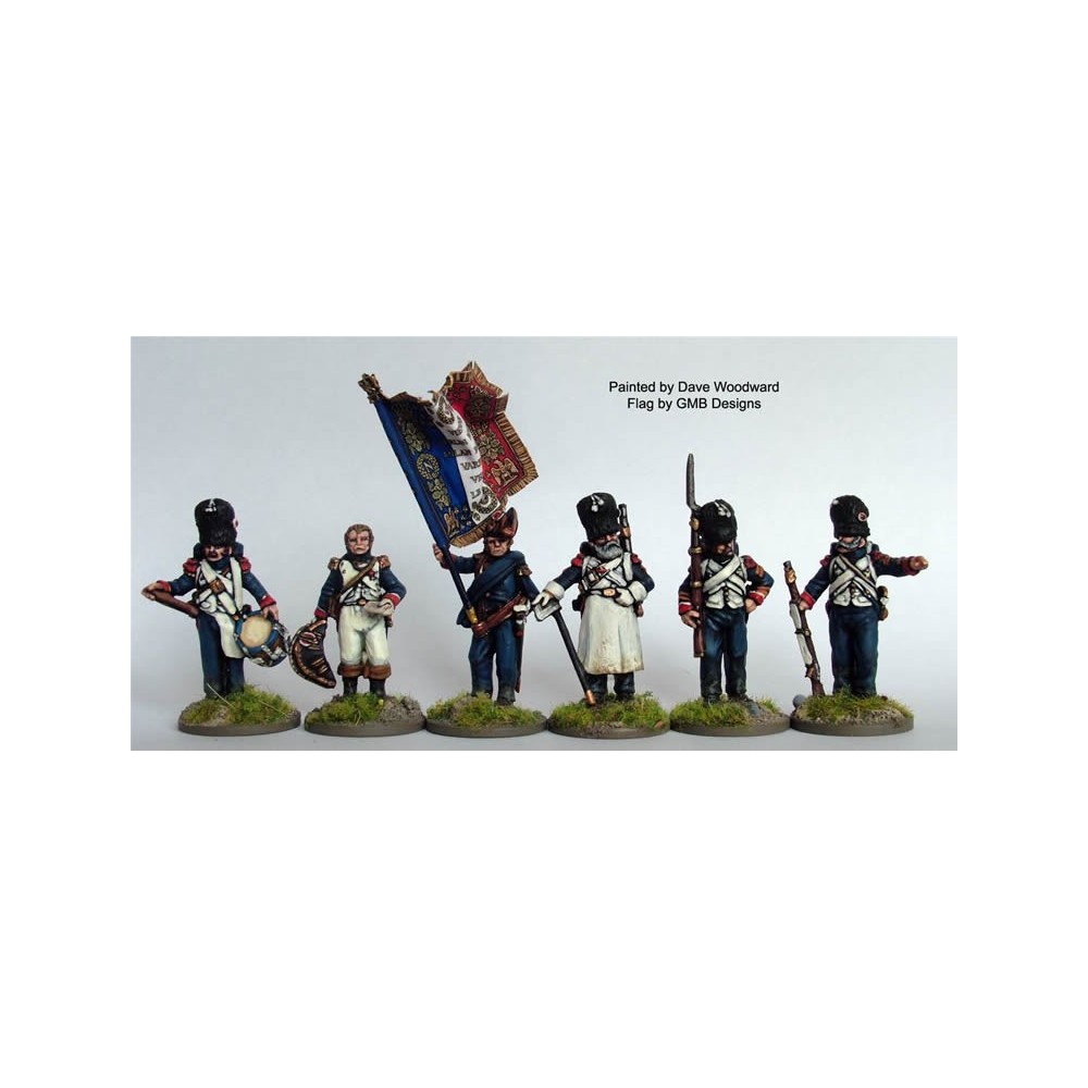 Chasseurs a Pied of the Imperial Guard Command standing casually A