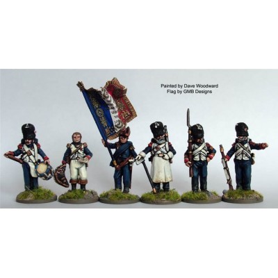 Chasseurs a Pied of the Imperial Guard Command standing casually A