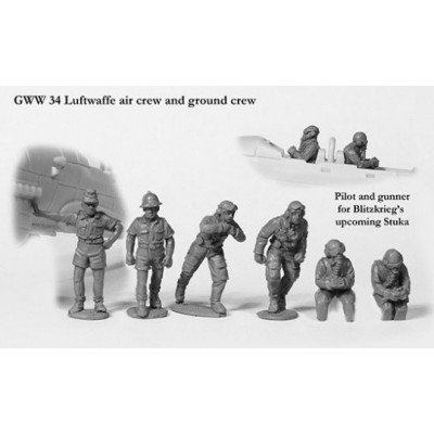 Luftwaffe air crew and ground crew