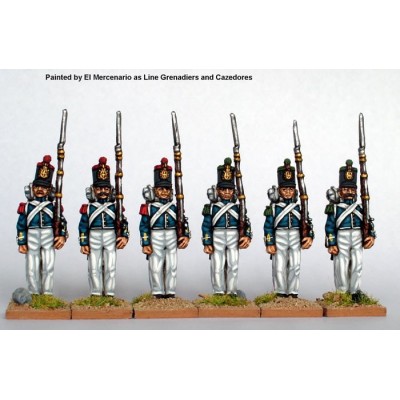 Infantry standing at attention flank companies