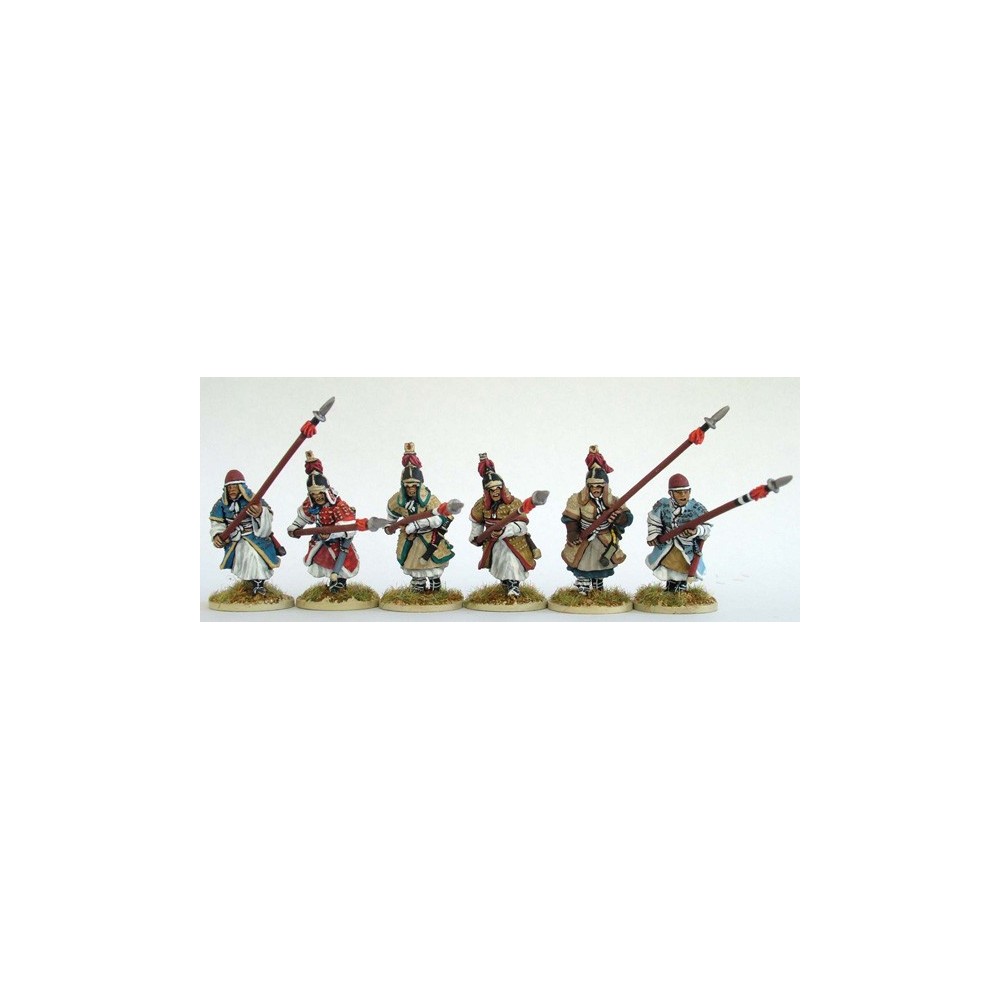 Heavy infantry advancing/charging with long spear