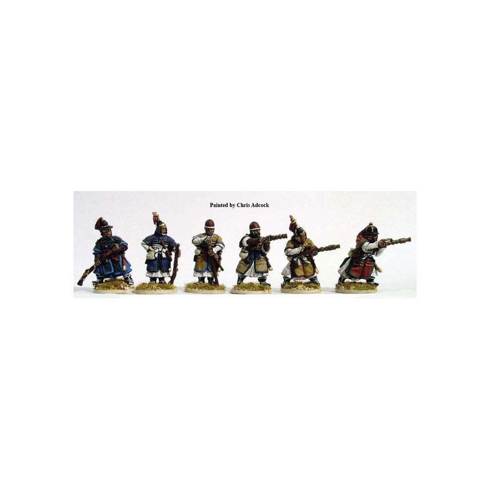 Armoured Infantry with Chong Tong/ Arquebus firing/loading