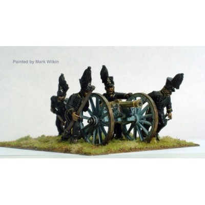 Horse artillery running up 6 pounder