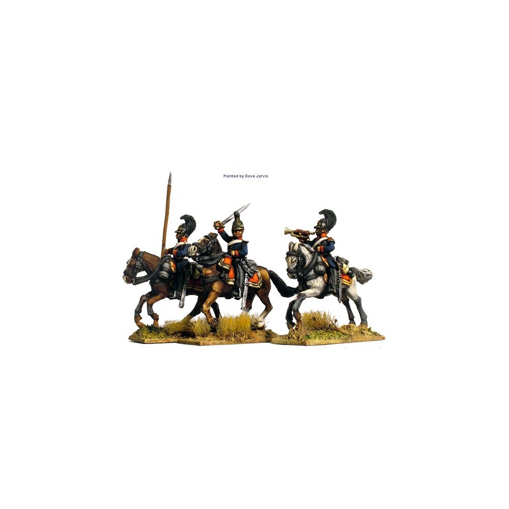 Cuirassier command in Litewka (officer in Leibrock) galloping