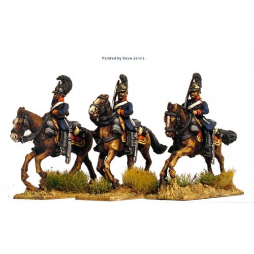 Cuirassiers in Litewka galloping