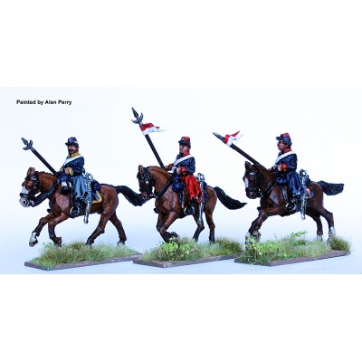 Argentine lancers galloping, in ‘chiripa’