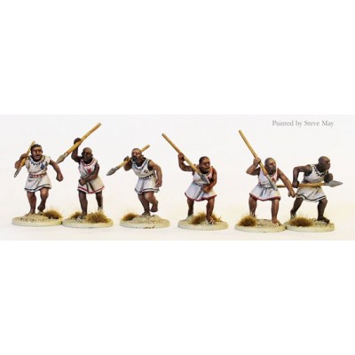 Nile Arab spearmen attacking