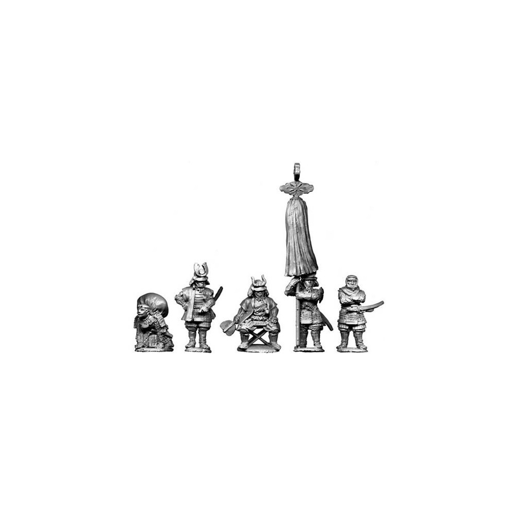 Seated Daimyo & attendants