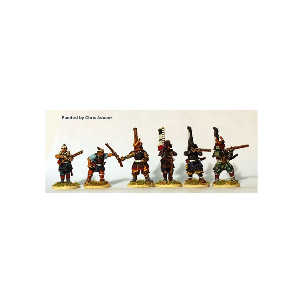 Samurai firing arquebus ( 4 Samurai