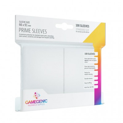 Pack Prime Sleeves White (100)