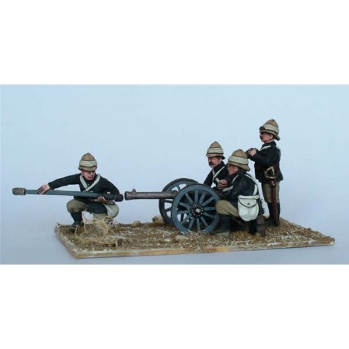 7 pounder Screw-gun and crew