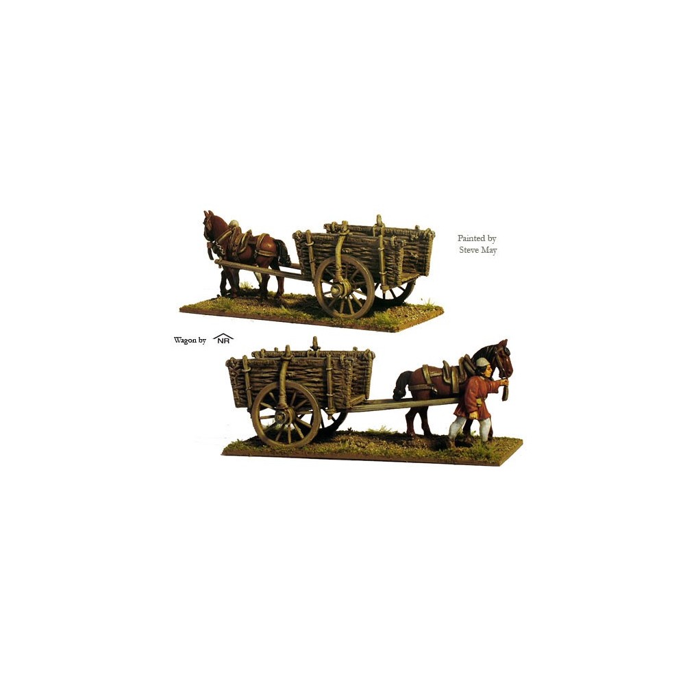 Wicker sided cart