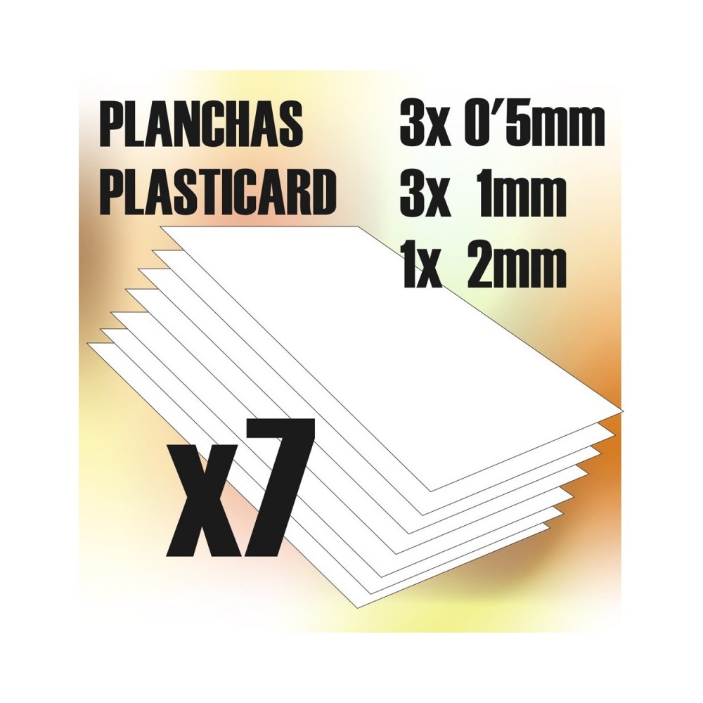 Plancha Plasticard COMBO-MIX 7 planchas