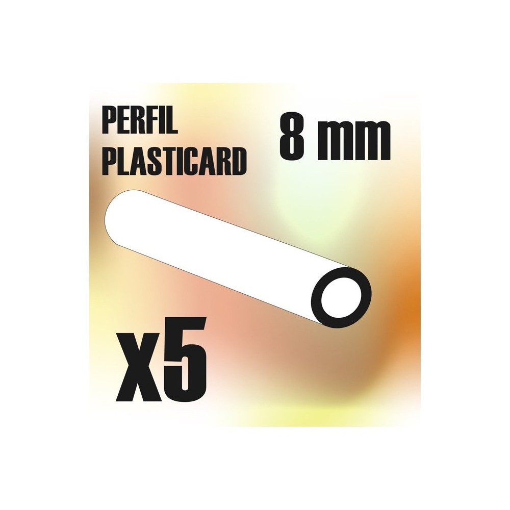 Perfil Plasticard TUBO 8mm