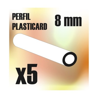 Perfil Plasticard TUBO 8mm