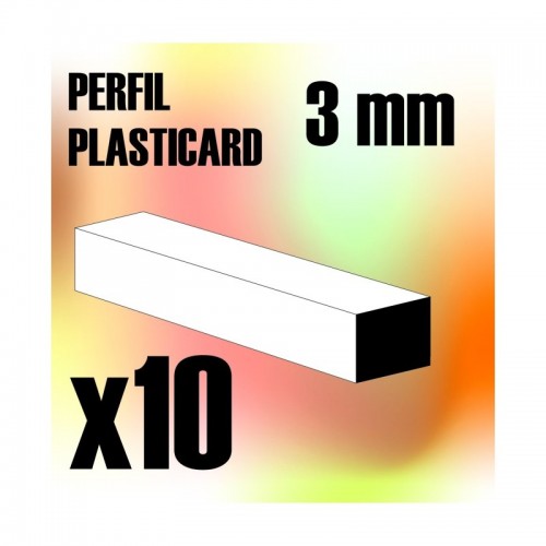 Perfil Plasticard BARRA CUADRADA 3 mm