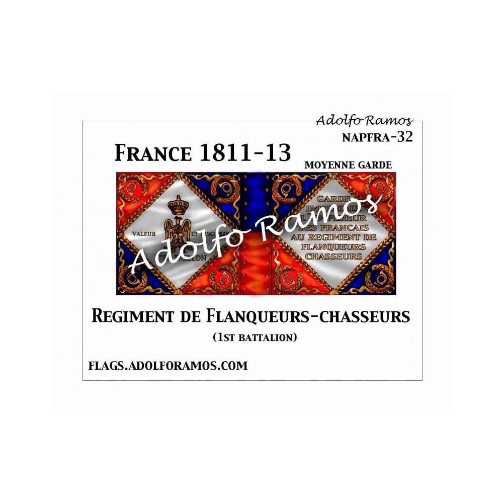 Bandera de Flanqueurs-Chasseurs de la Guardia 1811-13