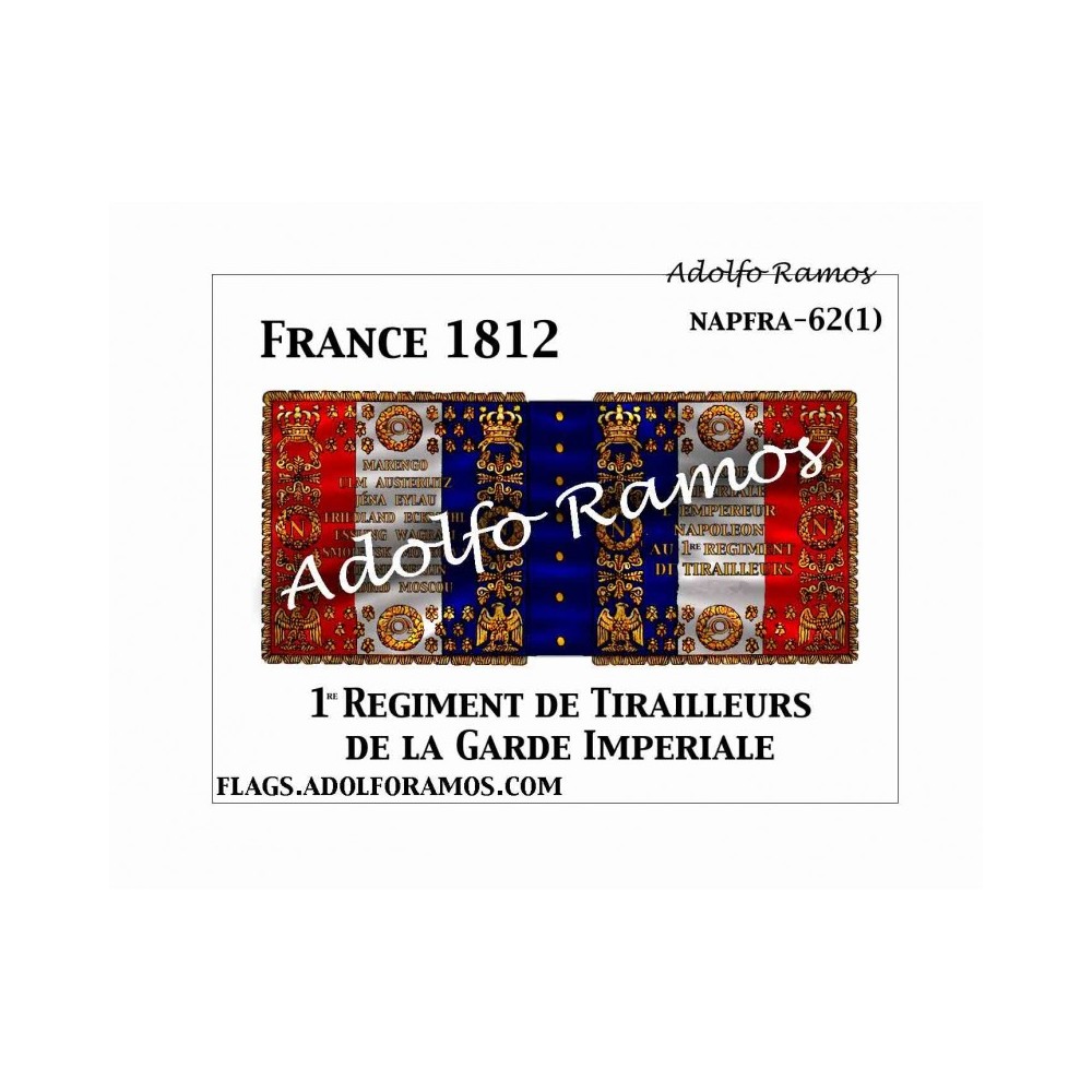 Bandera de Tirailleurs De la Guardia 1812-15