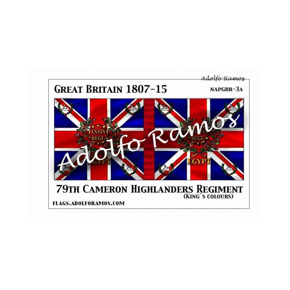 79º Regimiento Cameron Highlanders 1807-15 (Kings Colours)