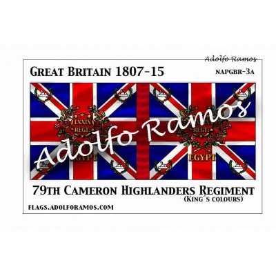 79º Regimiento Cameron Highlanders 1807-15 (Kings Colours)