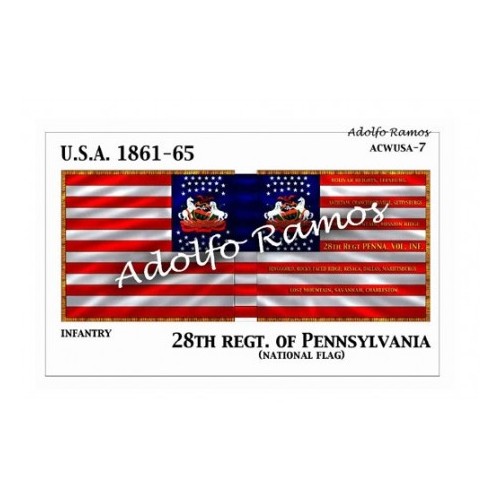 28th Regiment of Pennsylvania (National flag)