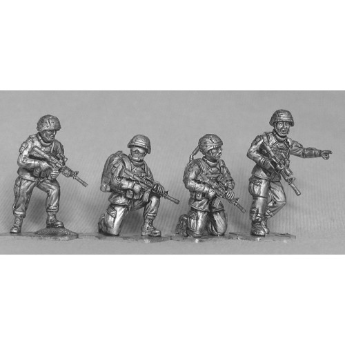 Four US infantry command group. Includes radioman and medic.