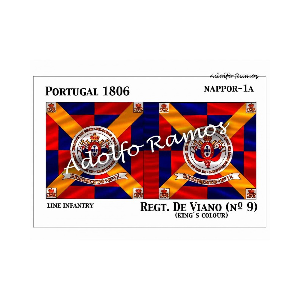 Regimiento de Viaño (nº 9) (King s Colours)