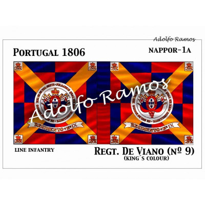 Regimiento de Viaño (nº 9) (King s Colours)