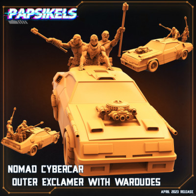 Nomad cybercar outer exclaimer + War dudes