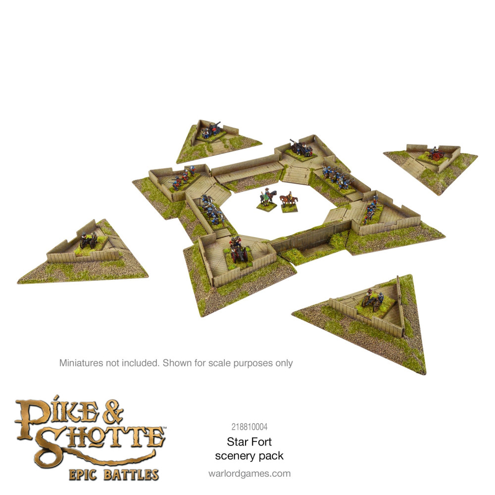 Pike & Shotte Epic Battles - Star Fort with Ravelins Scenery Pack (PREVENTA)