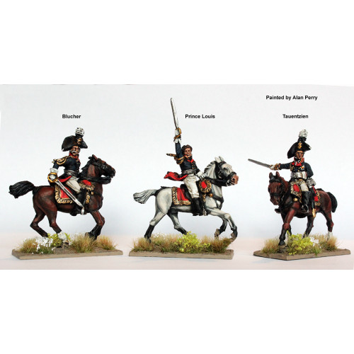 Mounted Generals (Field marshal Blucher, Prince Louis Ferdinand, Count Tauentzien)