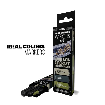 Wwii Axis Aircraft Cockpit Colors - Set 3 Real Colors Markers