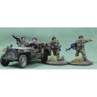 British Airborne Recce Jeep and Crew