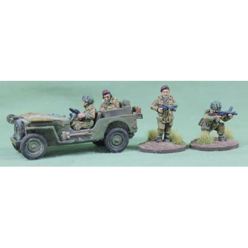 British Airborne Radio Jeep and Crew