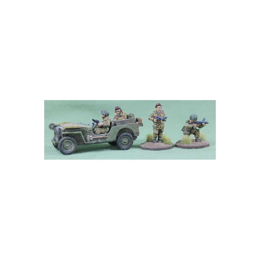 British Airborne Radio Jeep and Crew