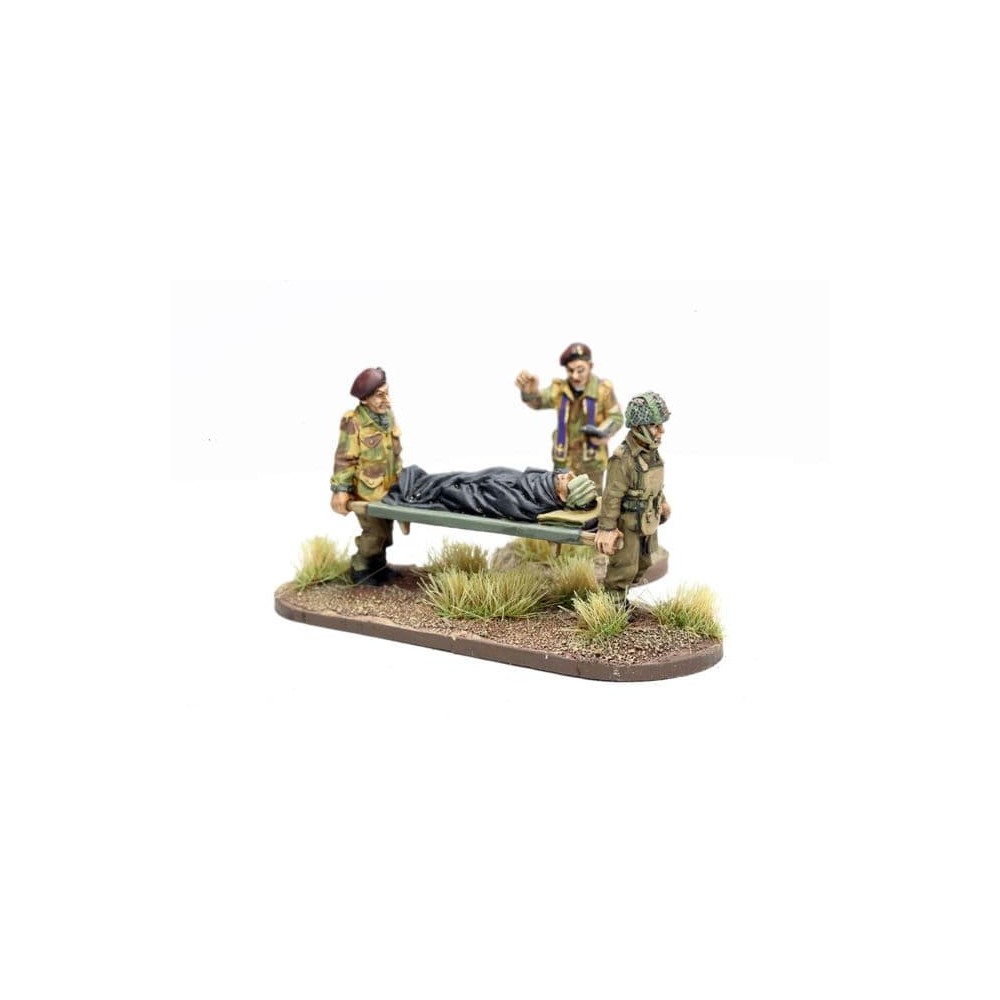 British Airborne Padre and Stretchers Bearers