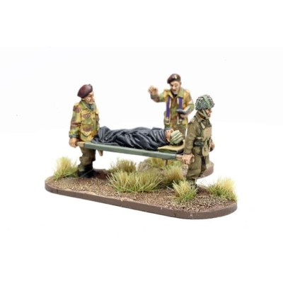 British Airborne Padre and Stretchers Bearers