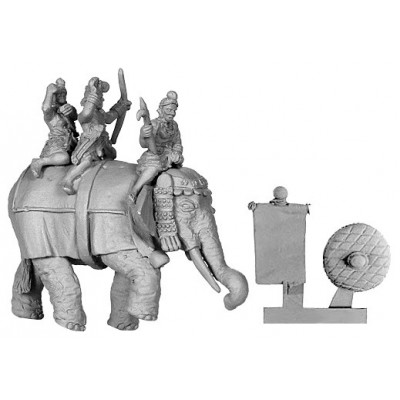 Indian Elephant with  Crew