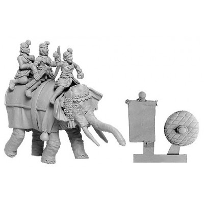 Indian Elephant "General" with  Crew