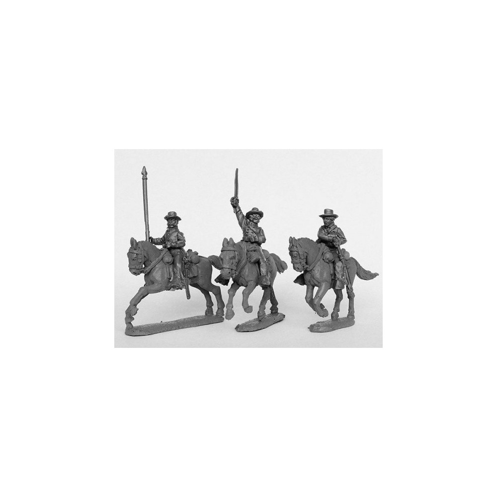 Union cavalry command in slouch hats